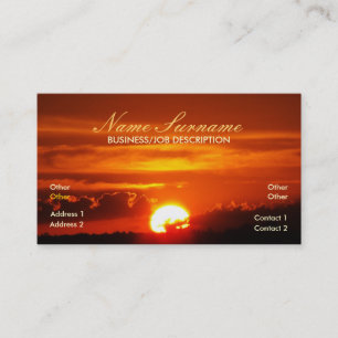 Sunset Circle Business Card