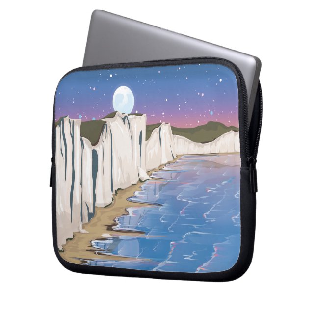 Sunset Cliffs by the Ocean Laptop Sleeve (Front Left)