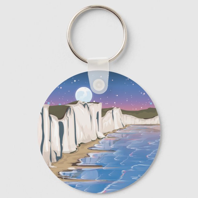 Sunset Cliffs Keychain (Front)