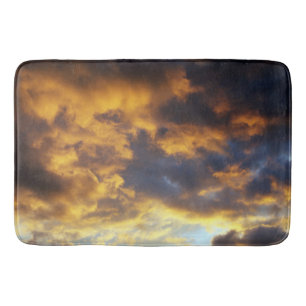 Sunset clouds bath mat