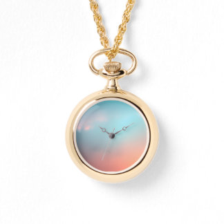 Sunset Clouds Ethereal Necklace Watch