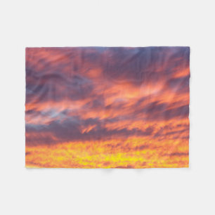 Sunset Clouds Fleece Blanket