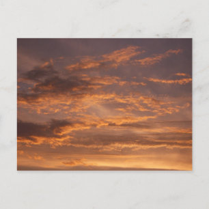 Sunset Clouds I Colourful Sky Photography Postcard
