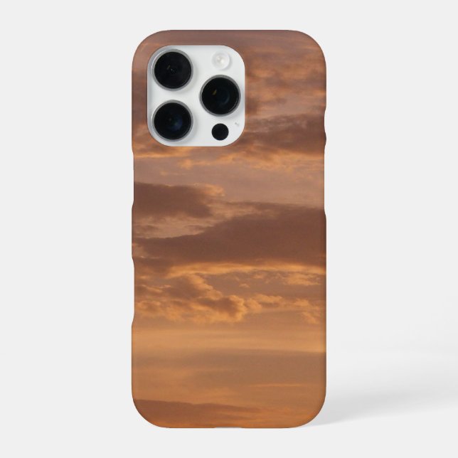 Sunset Clouds II Pastel Abstract Nature iPhone Case (Back)