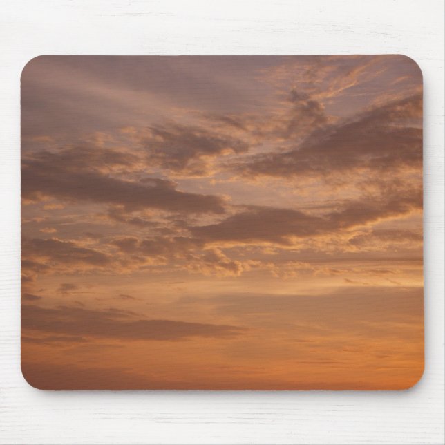 Sunset Clouds II Pastel Abstract Nature Mouse Pad (Front)