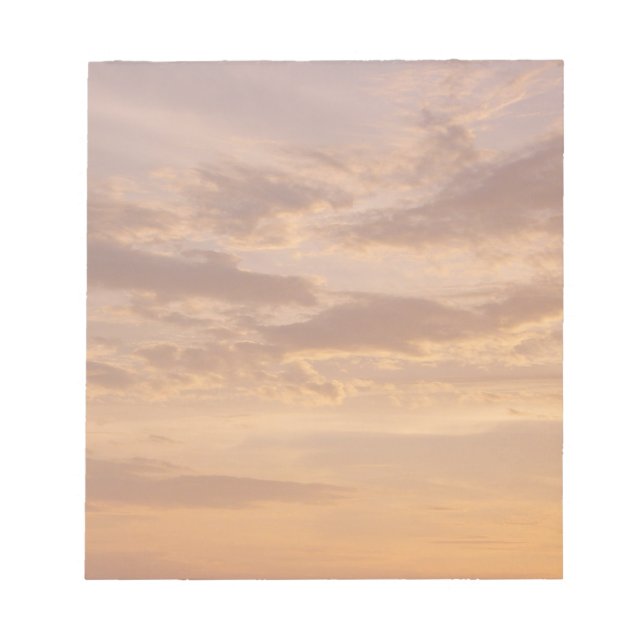 Sunset Clouds II Pastel Abstract Nature Notepad (Front)