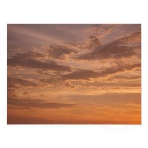 Sunset Clouds II Pastel Abstract Nature Photo Print