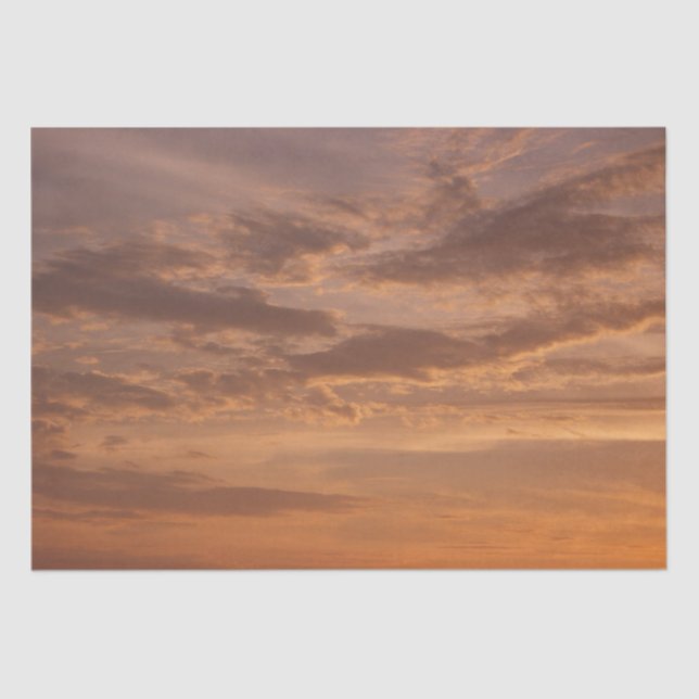 Sunset Clouds II Pastel Abstract Nature Tissue Paper (Front)