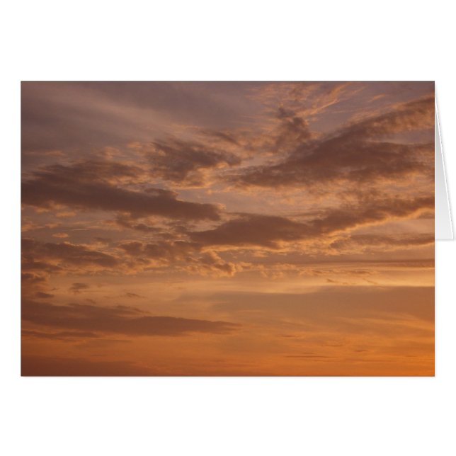 Sunset Clouds II Pastel Nature Abstraite (Devant Horizontal)