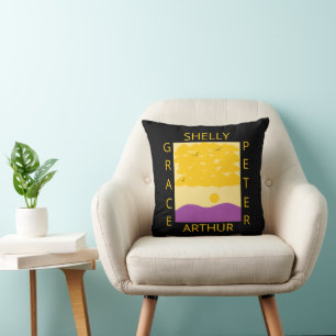 Sunset Clouds o' Purple Hills: Family Throw Pillow