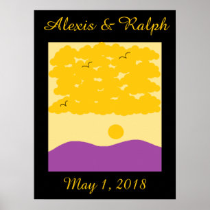 Sunset Clouds o' Purple Hills Poster