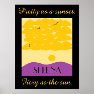 Sunset Clouds over Purple Hills  Poster