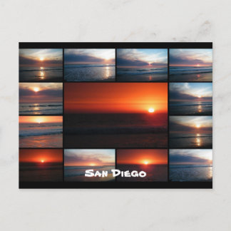 Sunset Collage Postcard
