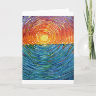 sunset colors card