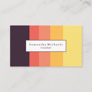 Sunset Colour Block Business Cards