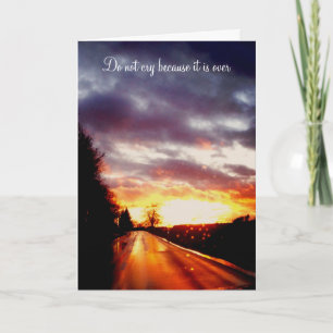 Sunset Condolence Card