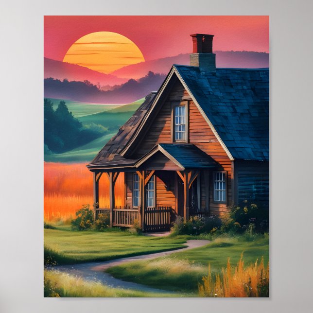 Sunset Cottage Poster (Front)