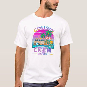 Sunset Cousin Crew Vacation 2022 Beach Cruise Fami T-Shirt