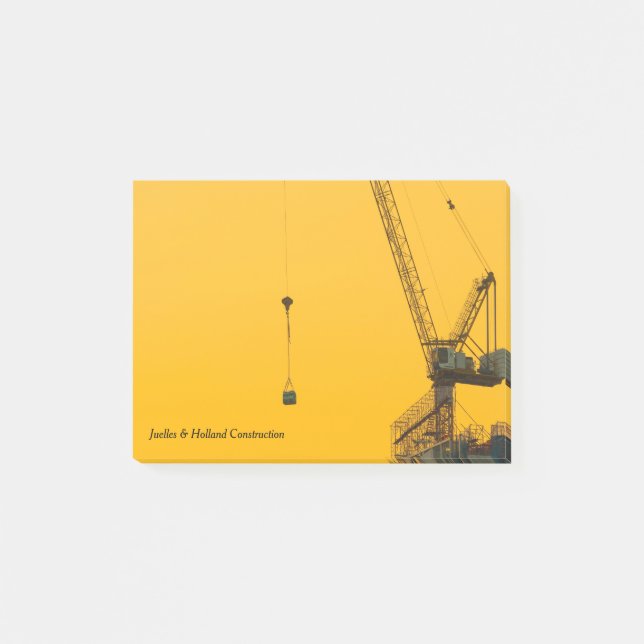 Sunset Crane Minimal Post-it Notes (Front)
