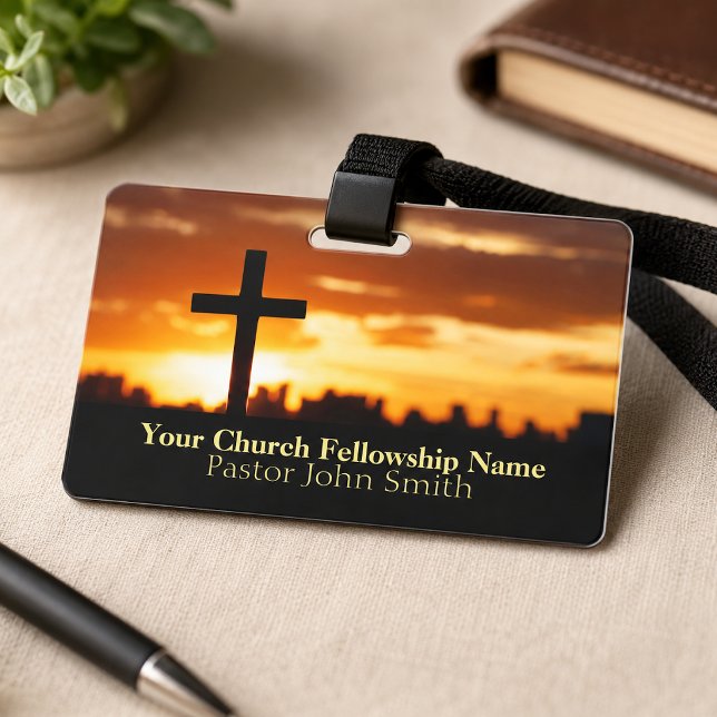 Sunset Cross2 Church Pastor  Badge (Creator Uploaded)