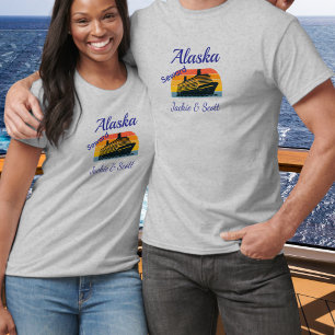 Sunset Cruise Alaska Personalize T-Shirt