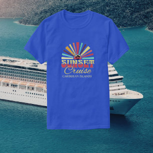 Sunset Cruise Vacation Personalize T-Shirt