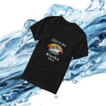 Sunset Cruising Alaska Black Personalize