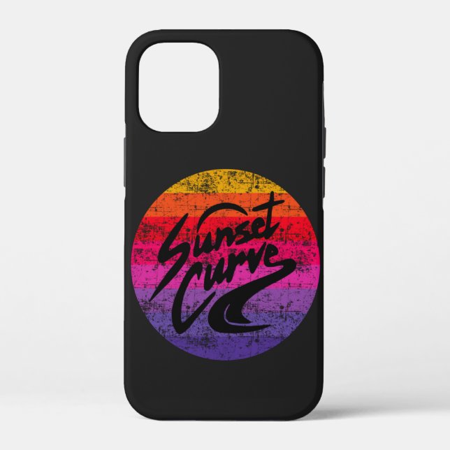 Sunset Curve retro design Case-Mate iPhone Case (Back)