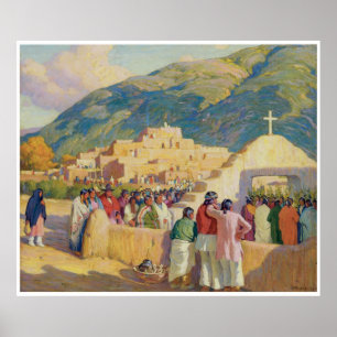 Sunset Dance - Ceremony to the Evening Sun Poster