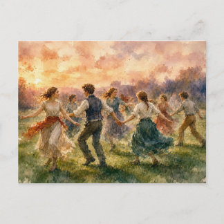 Sunset Dance Gathering, Postcard