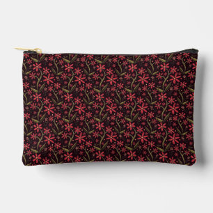 Sunset Dancing Watercolor Daisies Accessory Pouch