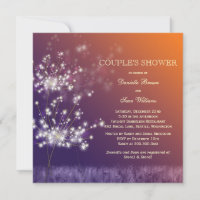 Sunset Dandelions Wedding Couples Shower