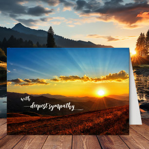 Sunset Deepest Sympathy Card