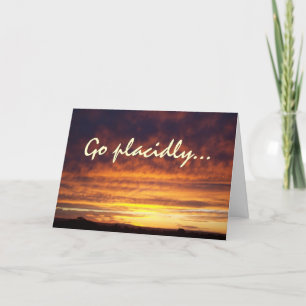 Sunset DESIDERATA Card