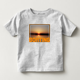 Sunset design with orange toddler t-shirt