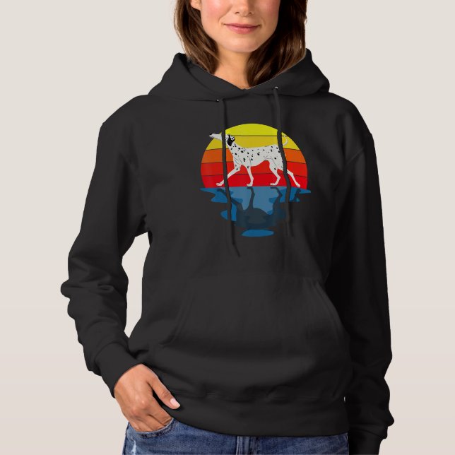 Sunset Dog Dalmatian Hoodie (Front)