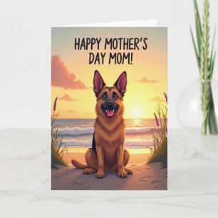 Sunset Dog Pattern Card