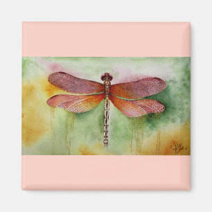 Sunset Dragonfly Magnet