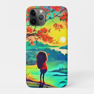  Sunset Dreamer by the River iPhone 11 Pro Case