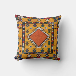 Sunset Dreams" Turc jaune Kilim Coussins :