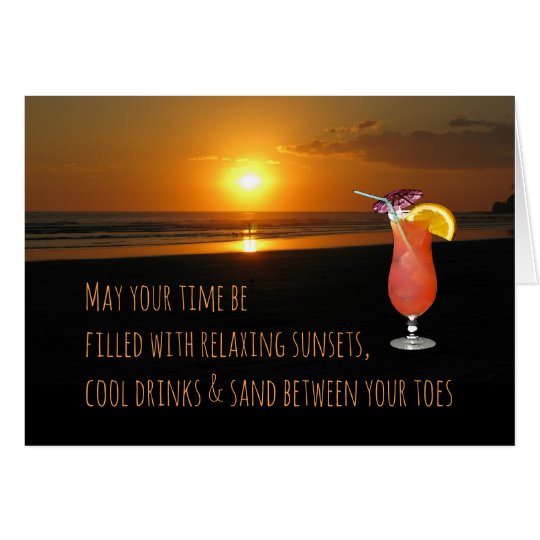 Sunset & Drink Card