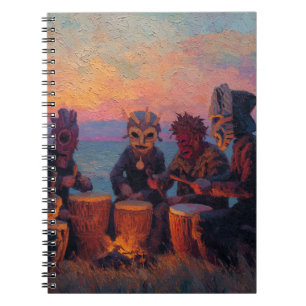 Sunset Drum Circle Notebook
