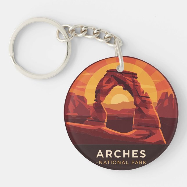 Sunset du parc national vintage Arches (Devant)