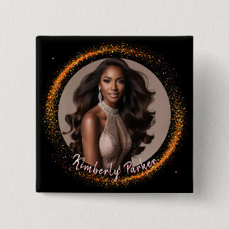 Sunset Dust Pageant Button