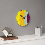 Sunset Earthly Multicolored Acrylic Wall Clock<br><div class="desc">Style: 8" Round Acrylic Wall Clock Customize your wall clock to create a functional wall décor statement piece to perfectly match your home décor, show off your art or favorite photo, or give as a personalized gift. This unique, high-quality wall clock is vibrantly printed with AcryliPrint®HD process and features a...</div>
