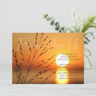 Sunset Event Invitation