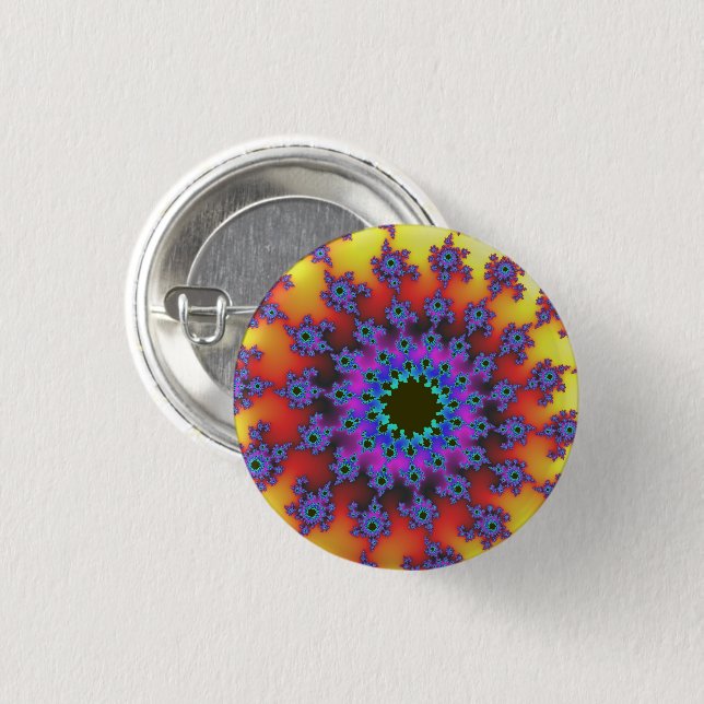 Sunset Eye 1 Inch Round Button (Front & Back)