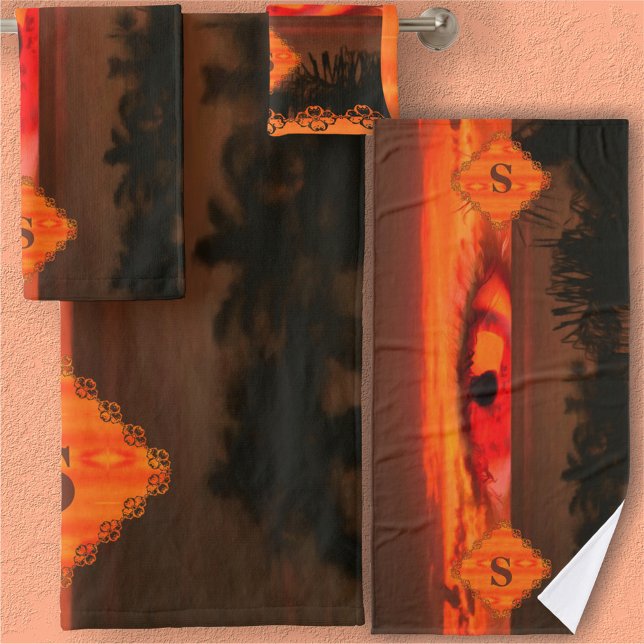 Sunset Eye 2106 Bath Towel Set (Creator Uploaded)