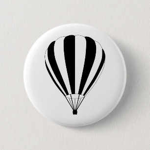 sunset fade hot air balloon 2 inch round button