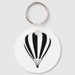 sunset fade hot air balloon keychain